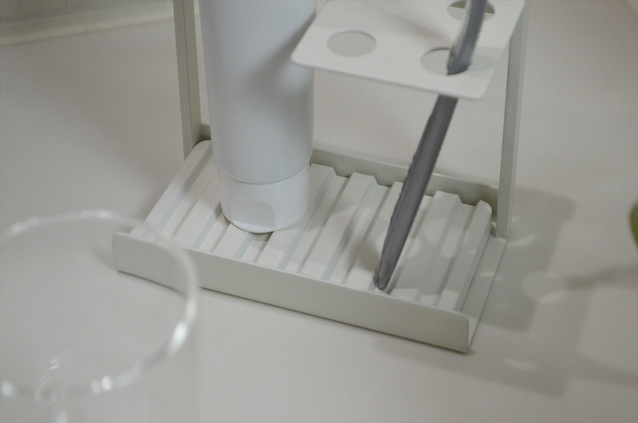 COLLEND　コレンド Toothbrush Stand With Dry Tray　歯ブラシスタンド（ドライトレイ付）　歯ブラシ立て　ハブラシスタンド　ハブラシ立て